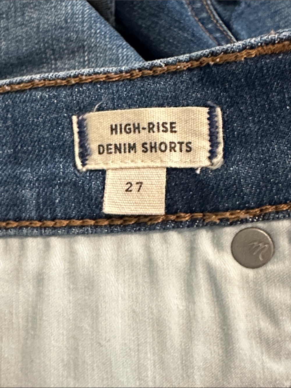 Madewell High Rise Denim Shorts. Size 27 - Picture 6 of 6